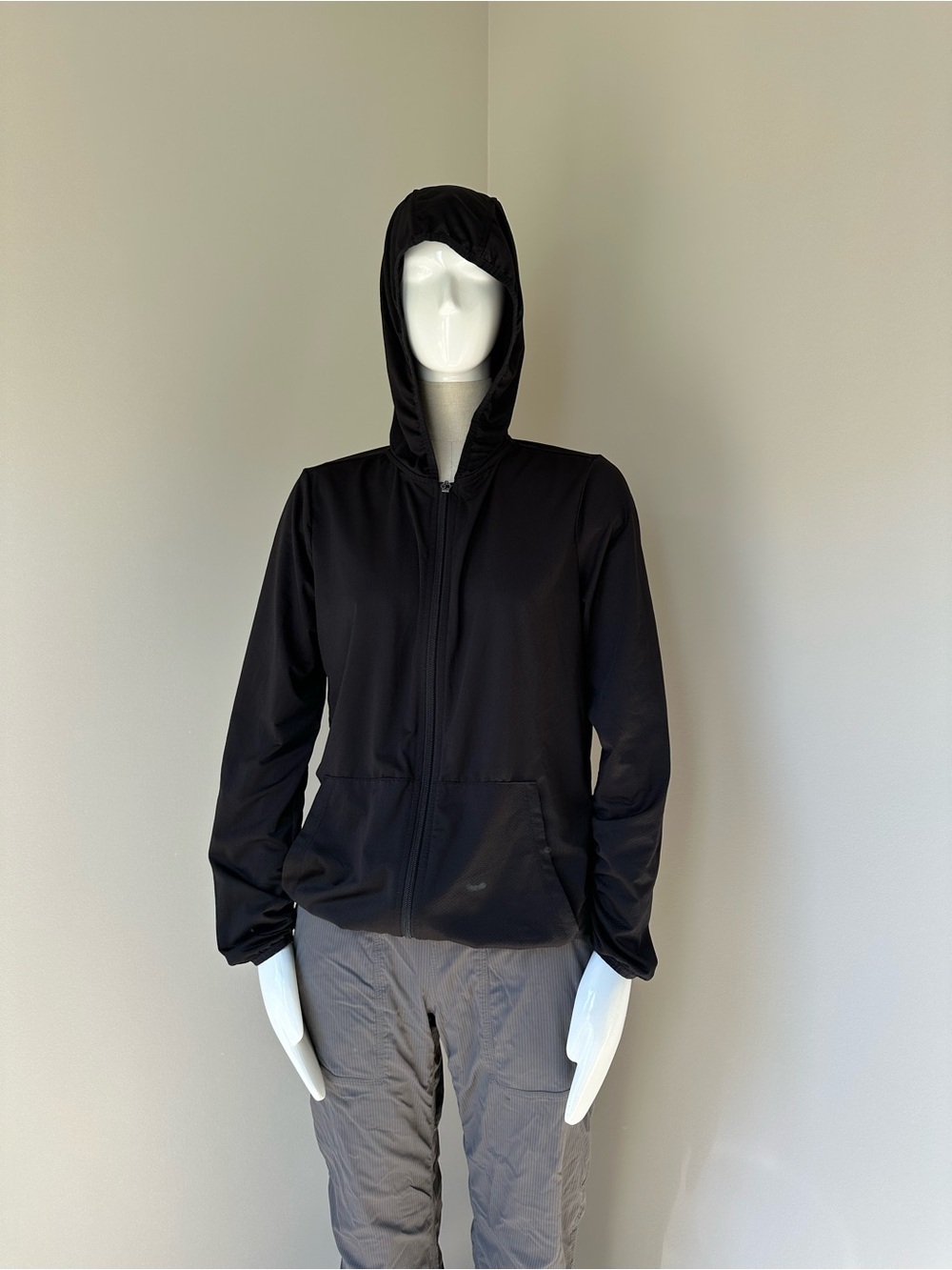 Joe Fresh Black Hooded Zip Jacket - women’s size M